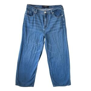 Liverpool Los Angeles Jeans 6/28 Womens The High Rise Straight Baggy Landsend